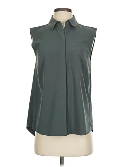 Pre-owned Athleta Sleeveless Blouse In Green