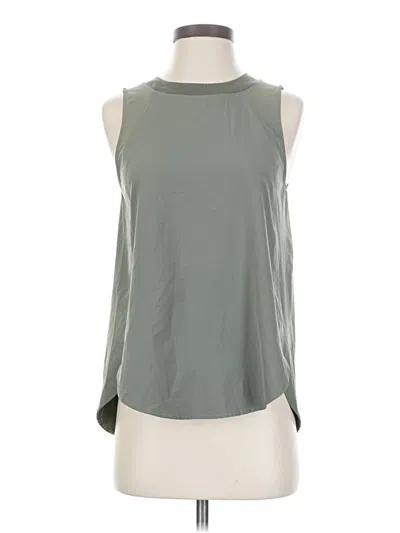 Pre-owned Athleta Sleeveless Blouse In Green