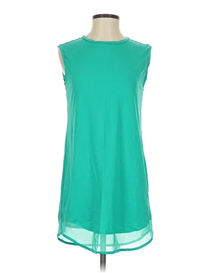 Pre-owned Athleta Sleeveless Blouse In Green