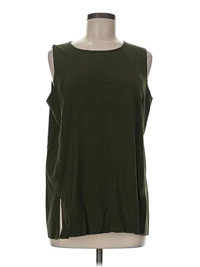 Pre-owned Athleta Sleeveless Blouse In Green