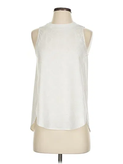 Pre-owned Athleta Sleeveless Blouse In Ivory