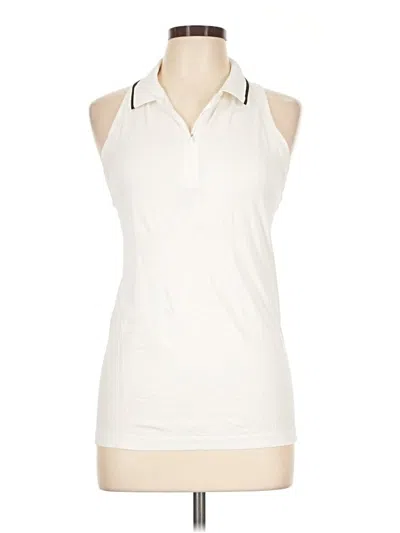 Pre-owned Athleta Sleeveless Blouse In Ivory