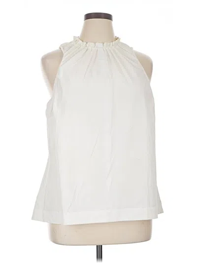 Pre-owned Athleta Sleeveless Blouse In Ivory