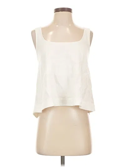 Pre-owned Athleta Sleeveless Blouse In Ivory