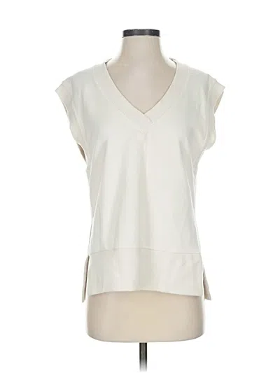 Pre-owned Athleta Sleeveless Blouse In Ivory