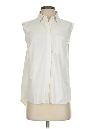Pre-owned Athleta Sleeveless Blouse In Ivory