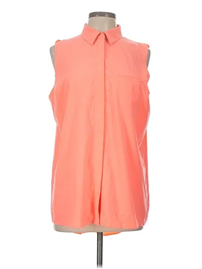 Pre-owned Athleta Sleeveless Blouse In Orange