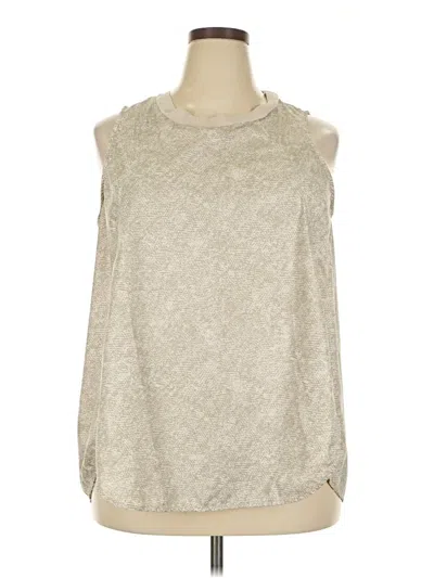Pre-owned Athleta Sleeveless Blouse In Silver