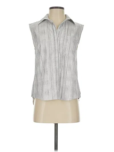 Pre-owned Athleta Sleeveless Blouse In Silver