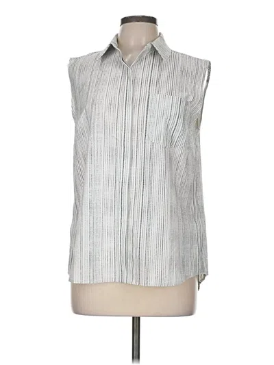 Pre-owned Athleta Sleeveless Blouse In Silver