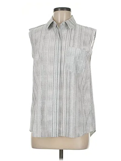 Pre-owned Athleta Sleeveless Blouse In Silver