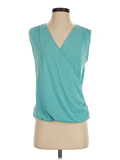 Pre-owned Athleta Sleeveless Blouse In Teal