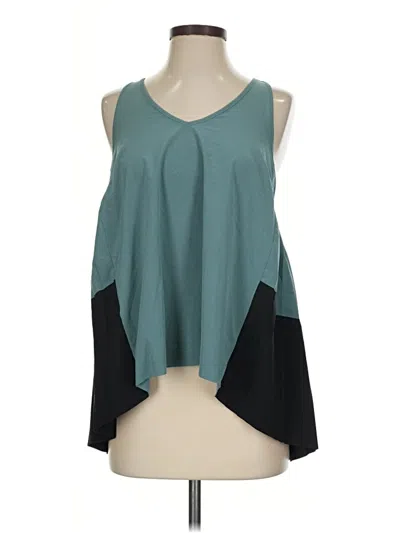 Pre-owned Athleta Sleeveless Blouse In Teal