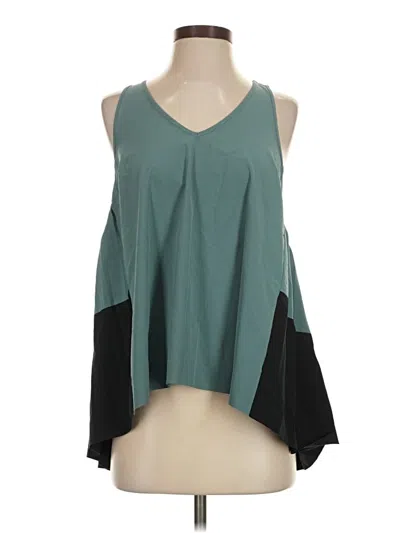 Pre-owned Athleta Sleeveless Blouse In Teal