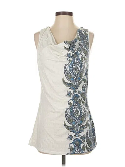 Pre-owned Athleta Sleeveless Blouse In White