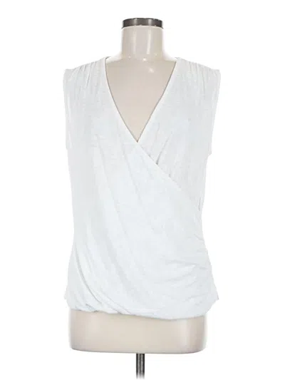 Pre-owned Athleta Sleeveless Blouse In White