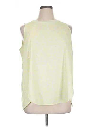Pre-owned Athleta Sleeveless Blouse In Yellow