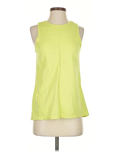 Pre-owned Athleta Sleeveless Blouse In Yellow