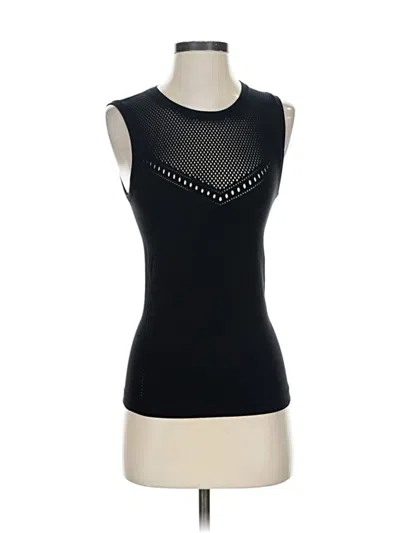 Pre-owned Athleta Sleeveless T-shirt In Black