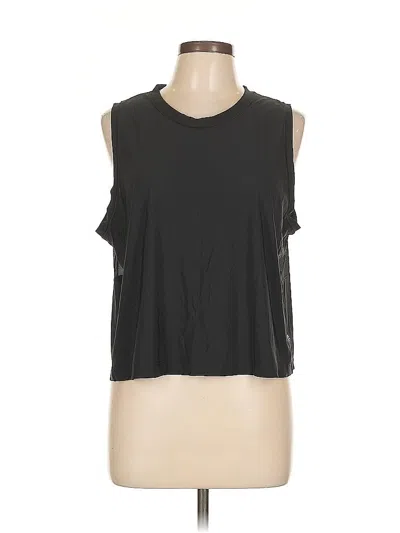 Pre-owned Athleta Sleeveless T-shirt In Black