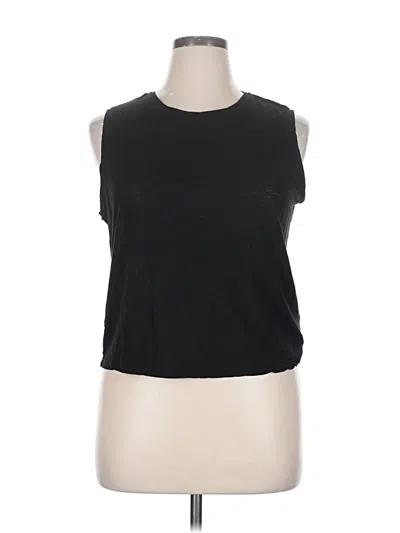 Pre-owned Athleta Sleeveless T-shirt In Black