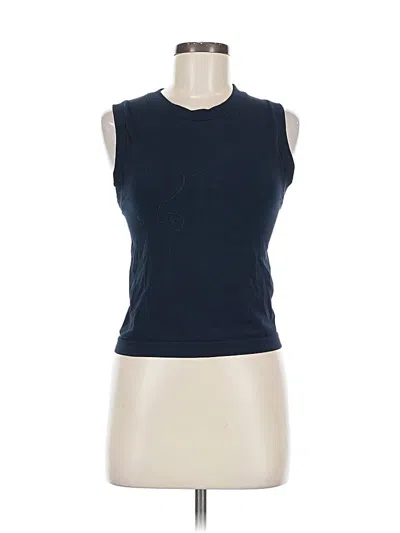 Pre-owned Athleta Sleeveless T-shirt In Blue