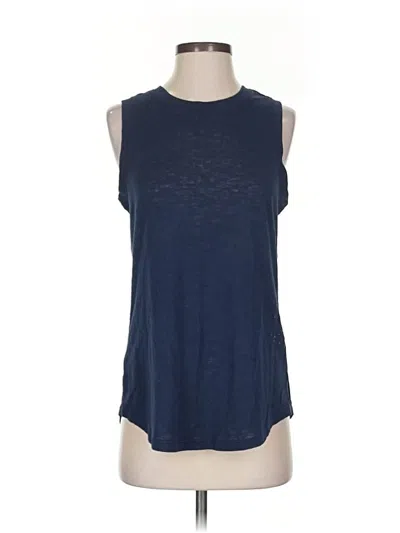 Pre-owned Athleta Sleeveless T-shirt In Blue
