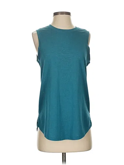 Pre-owned Athleta Sleeveless T-shirt In Blue
