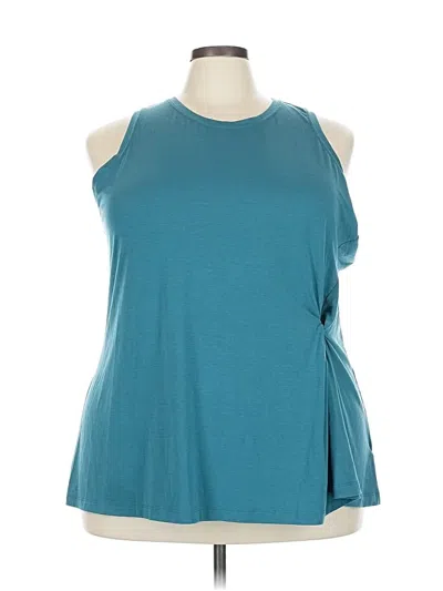 Pre-owned Athleta Sleeveless T-shirt In Blue