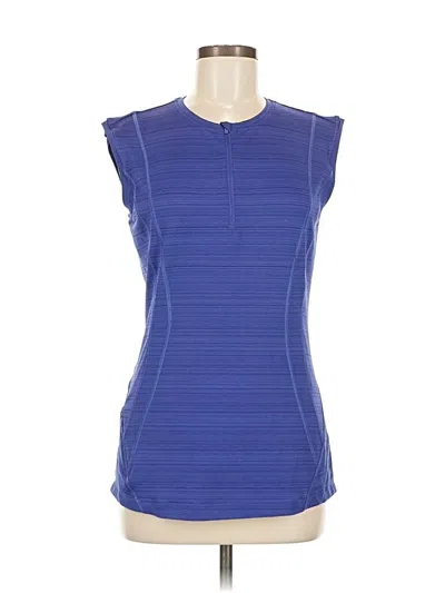 Pre-owned Athleta Sleeveless T-shirt In Blue