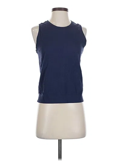 Pre-owned Athleta Sleeveless T-shirt In Blue