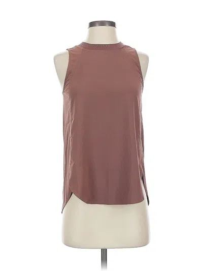 Pre-owned Athleta Sleeveless T-shirt In Brown
