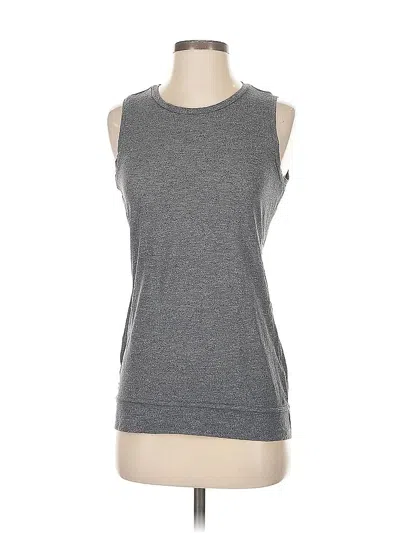 Pre-owned Athleta Sleeveless T-shirt In Gray