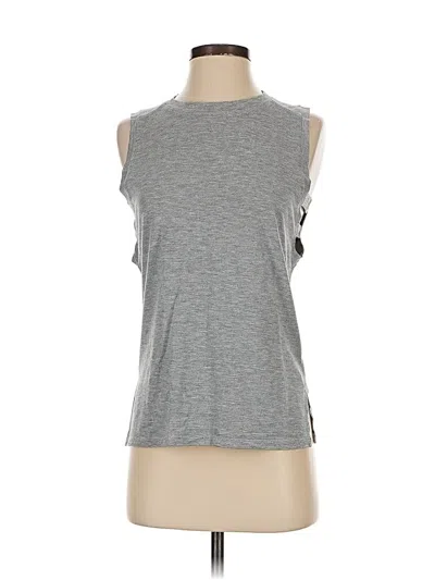 Pre-owned Athleta Sleeveless T-shirt In Gray
