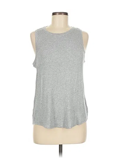 Pre-owned Athleta Sleeveless T-shirt In Gray