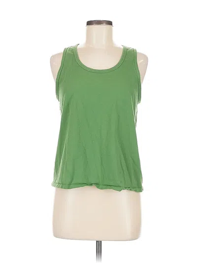Pre-owned Athleta Sleeveless T-shirt In Green