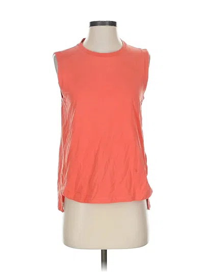 Pre-owned Athleta Sleeveless T-shirt In Orange