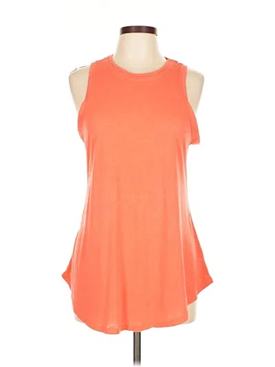 Pre-owned Athleta Sleeveless T-shirt In Orange