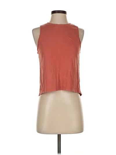 Pre-owned Athleta Sleeveless T-shirt In Orange