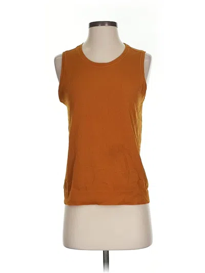 Pre-owned Athleta Sleeveless T-shirt In Orange