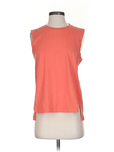 Pre-owned Athleta Sleeveless T-shirt In Orange
