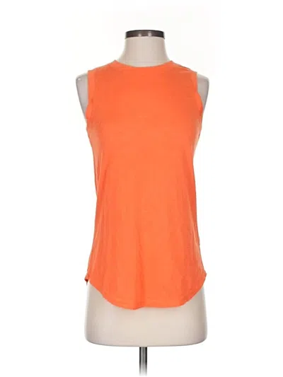 Pre-owned Athleta Sleeveless T-shirt In Orange