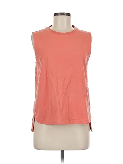 Pre-owned Athleta Sleeveless T-shirt In Orange