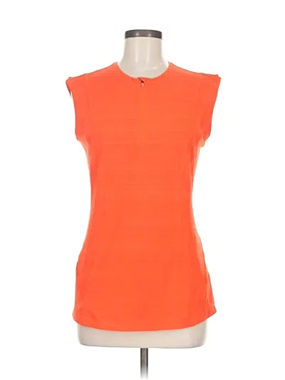 Pre-owned Athleta Sleeveless T-shirt In Orange
