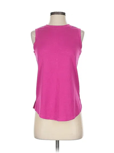 Pre-owned Athleta Sleeveless T-shirt In Pink