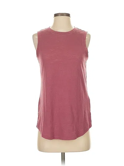Pre-owned Athleta Sleeveless T-shirt In Pink