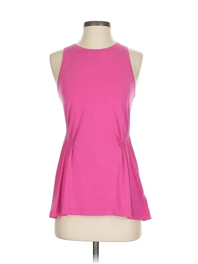 Pre-owned Athleta Sleeveless T-shirt In Pink