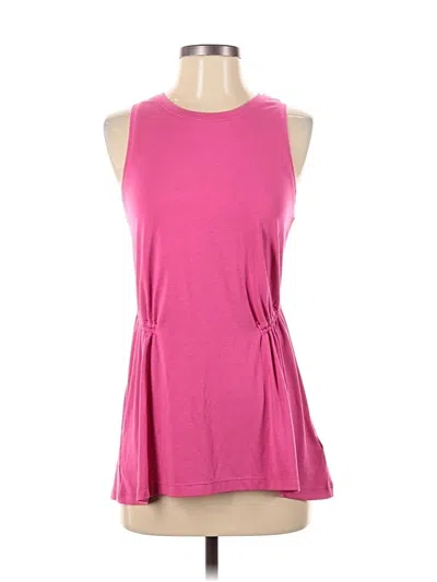 Pre-owned Athleta Sleeveless T-shirt In Pink