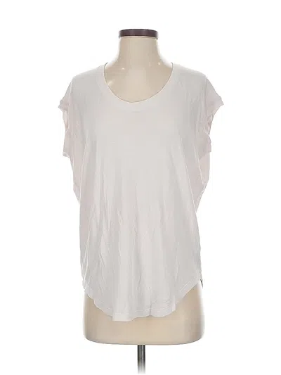 Pre-owned Athleta Sleeveless T-shirt In White