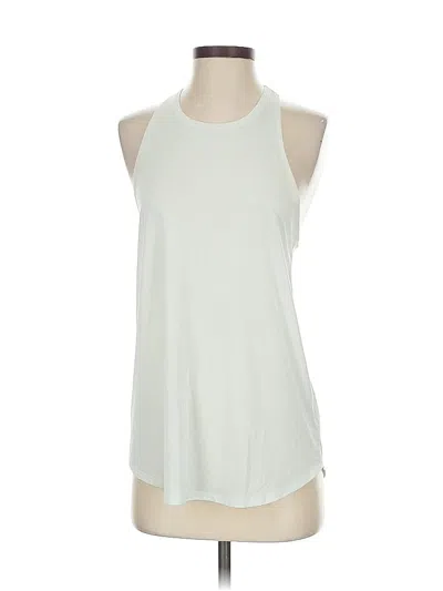 Pre-owned Athleta Sleeveless T-shirt In White
